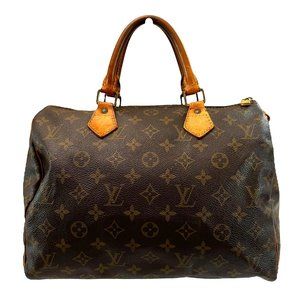 Authentic Louis Vuitton Satchel Bag Speedy 30 Monogram Used LV Handbag Vintage
